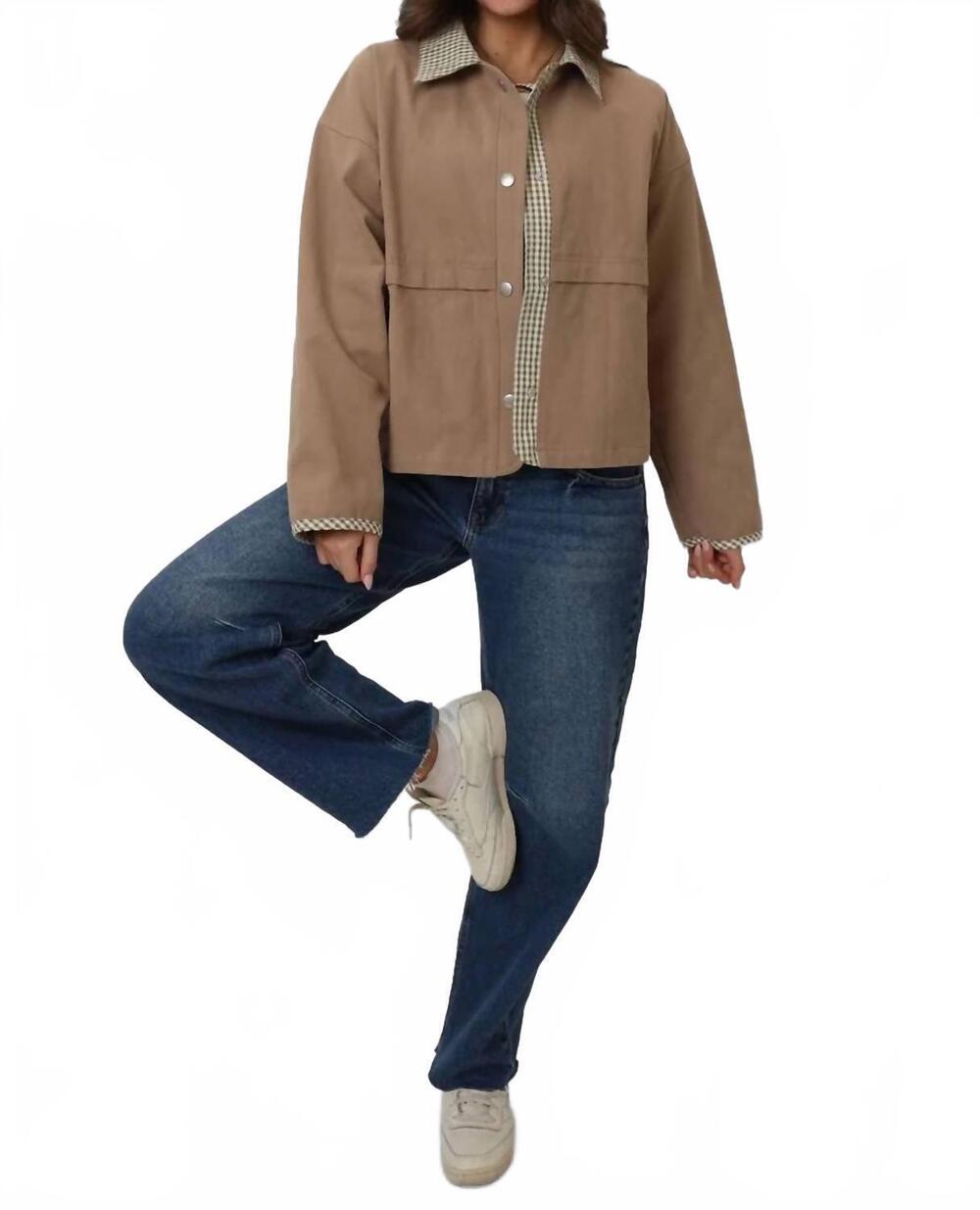 NEW MABLE west village jacket in taupe